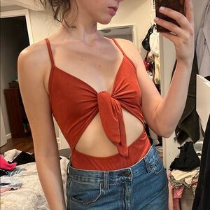 Women's Tie-Front bodysuit